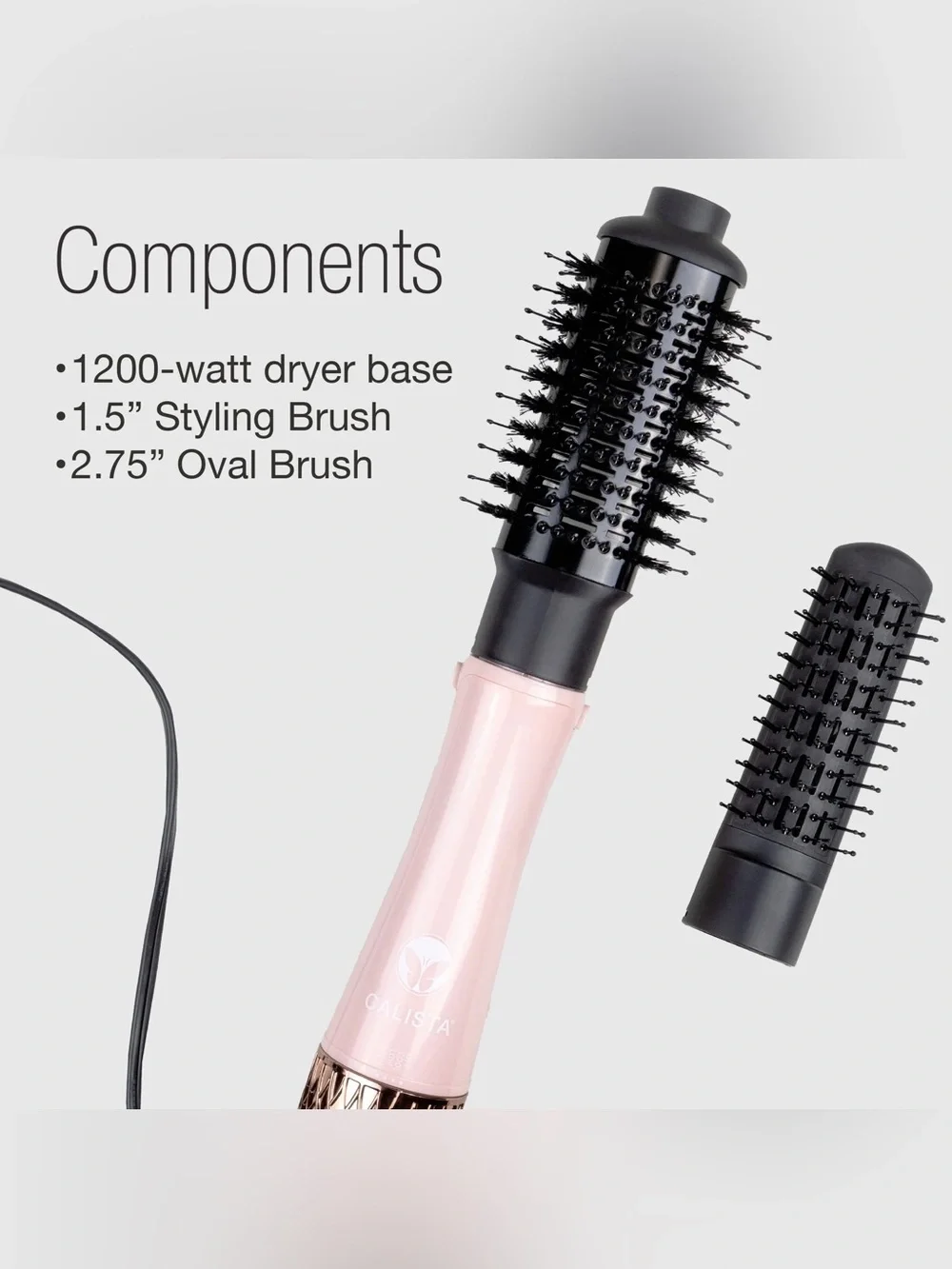 Calista StyleDryer Custom Blowout Pro Hot Air Brush Set w/ 2 Brush Attachments